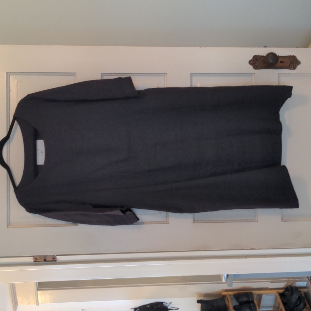 Rare notPERFECTLINEN January dress linen/wool blend // size L // ptp 22"